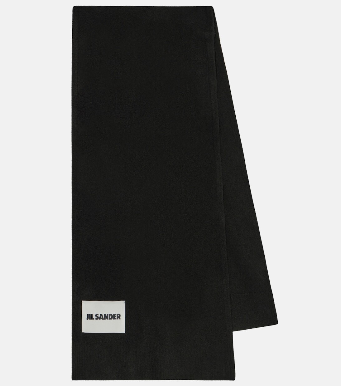 

Шерстяной шарф Jil Sander, черный