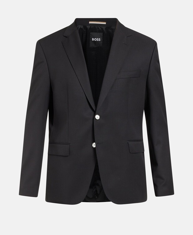 

Шерстяной пиджак Boss Black, черный