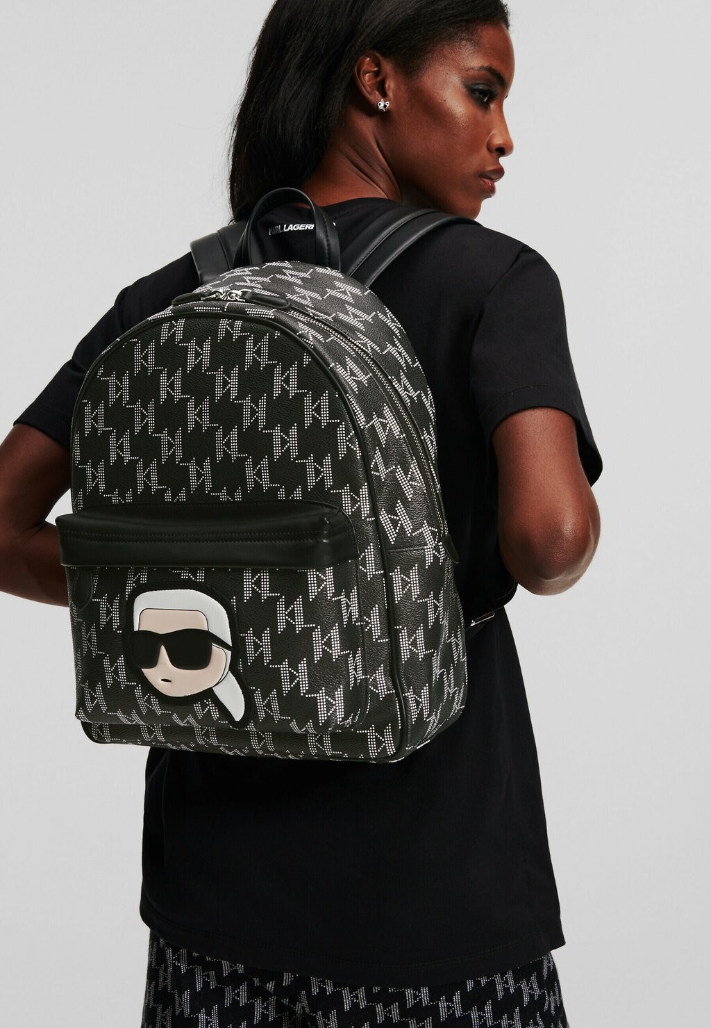 

Рюкзак IKONIK MONOGRAM KARL LAGERFELD, черный