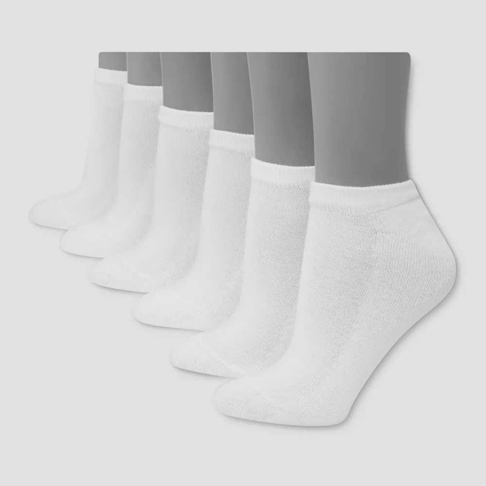 

Носки женские Hanes Premium, 6 пар, мягкие, непромокаемые, цвет White