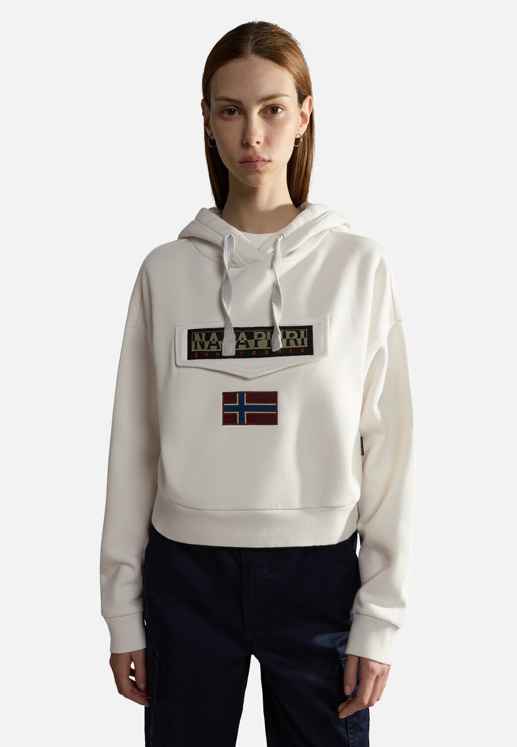 

Толстовка Napapijri БЕРДЖИ W, цвет white whisper
