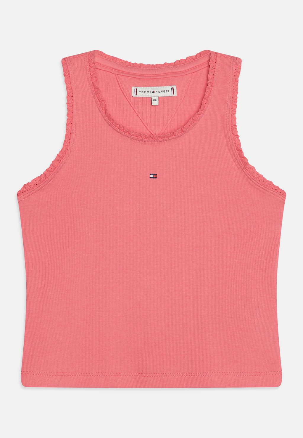 Топ Essential Lace Tank Tommy Hilfiger, цвет glamour pink