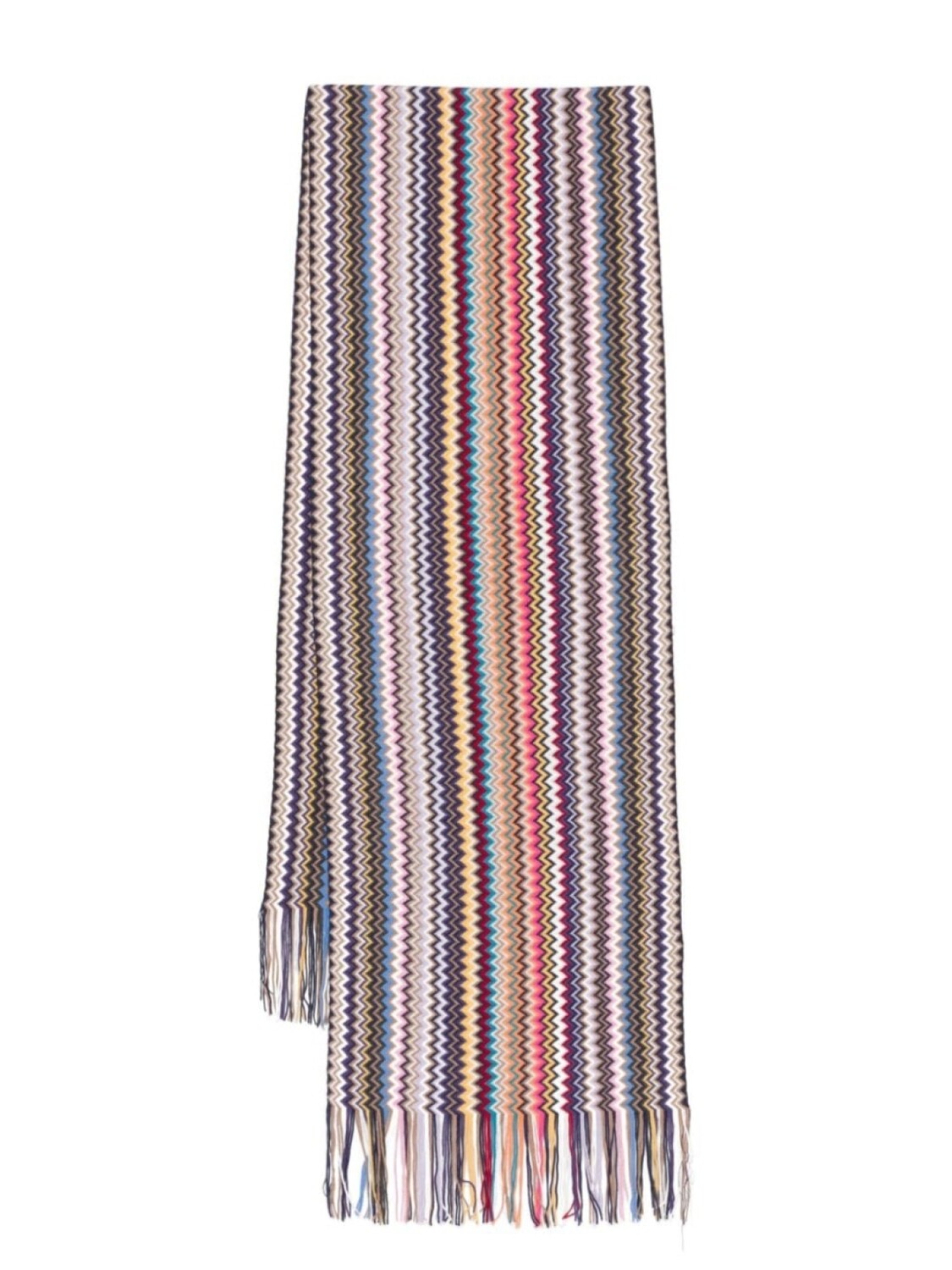

Missoni шарф с узором зигзаг, розовый