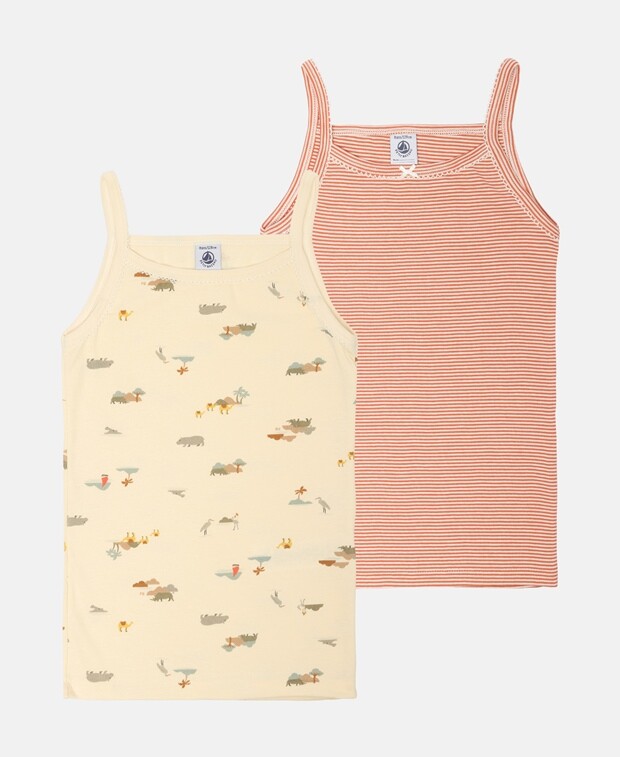 

Майка, комплект из 2 шт. Petit Bateau, белый
