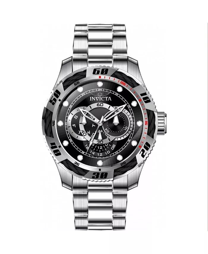 

Мужские часы 45755 Speedway Quartz Chronograph с черным циферблатом Invicta, черный