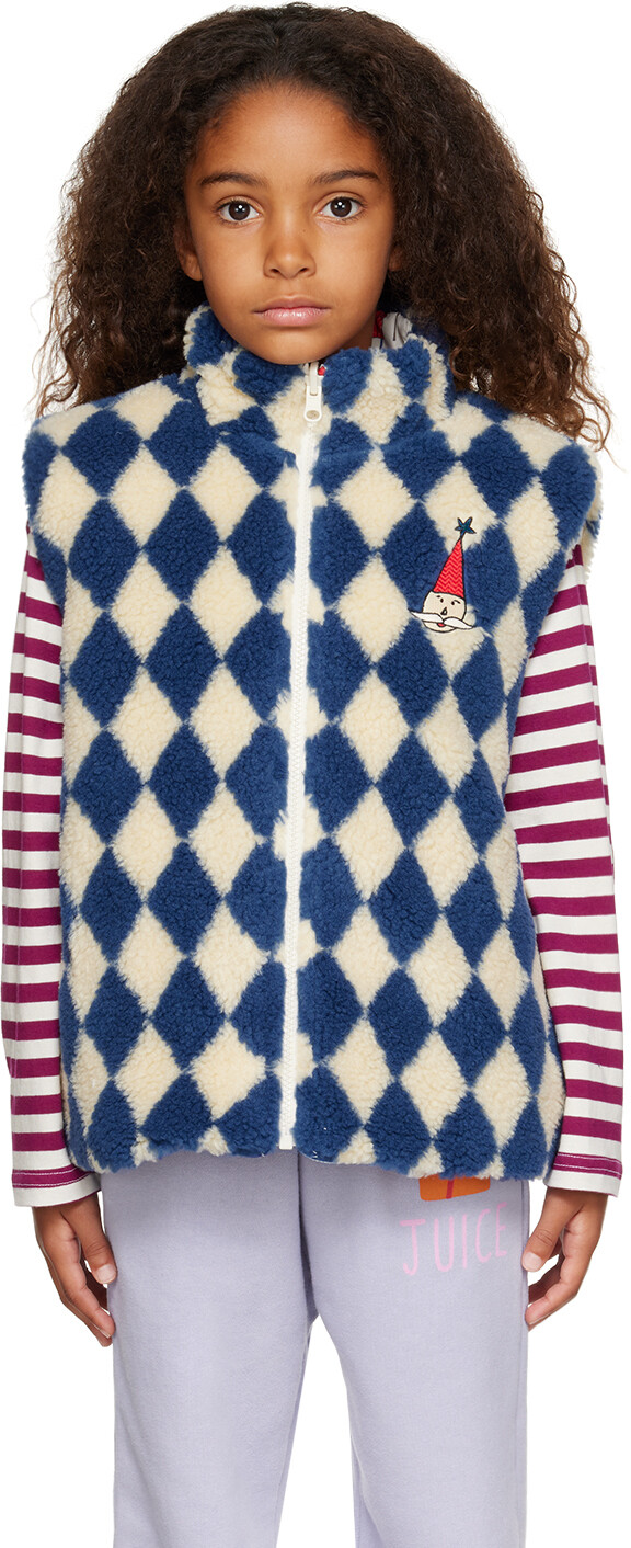 

Детский двусторонний жилет Off-White & Blue Santa Jellymallow