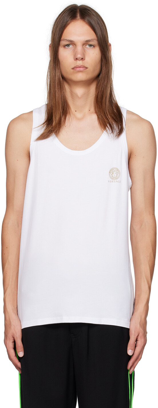 

Versace Underwear Белая майка с Медузой