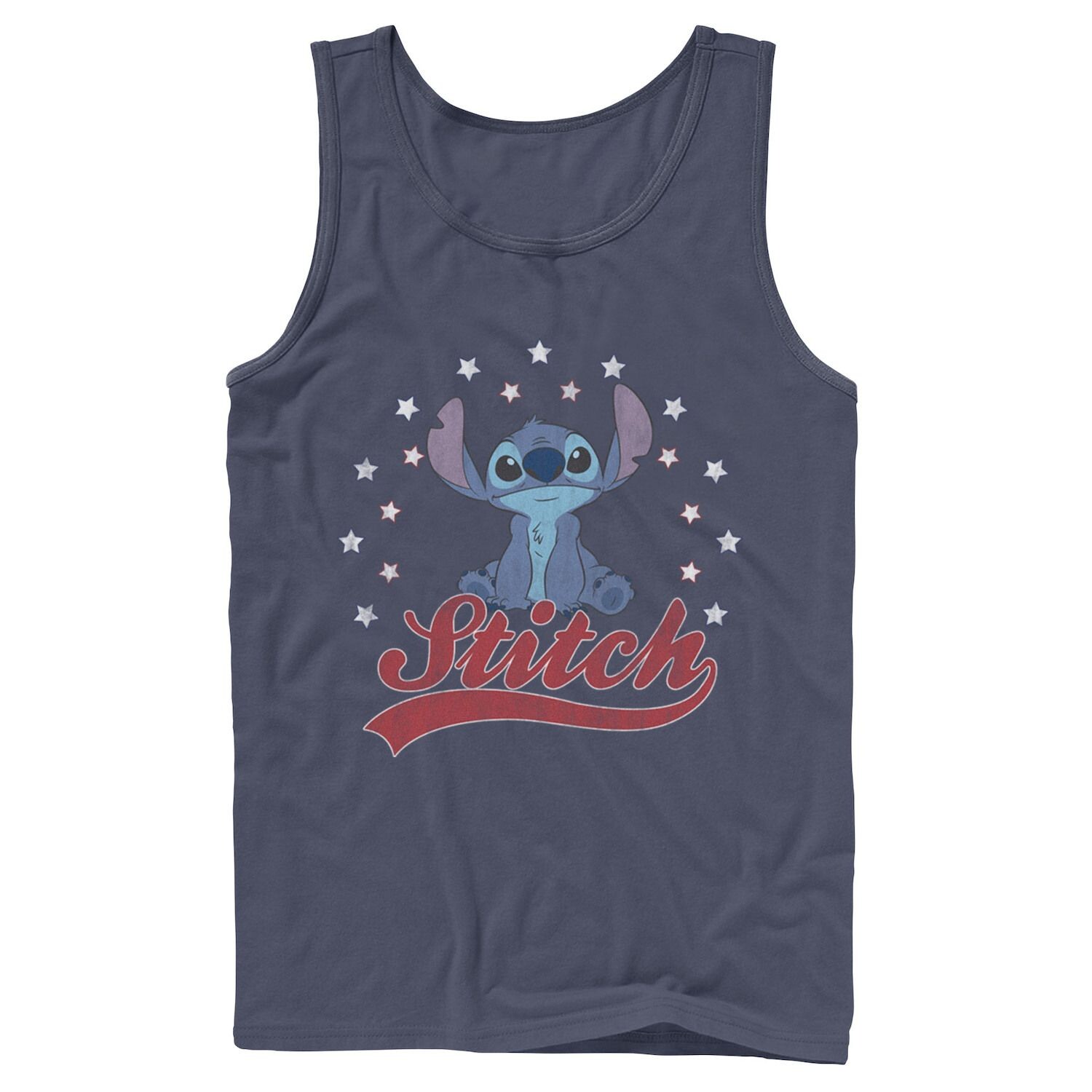 

Мужская майка с портретом Disney Lilo & Stitch Americana Stitch Licensed Character