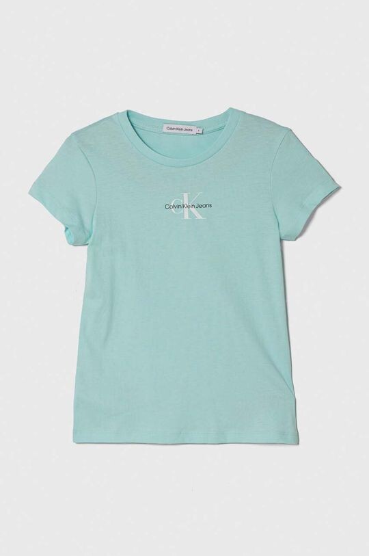 

Calvin Klein Jeans Детская хлопковая футболка, бирюзовый, Зеленый
