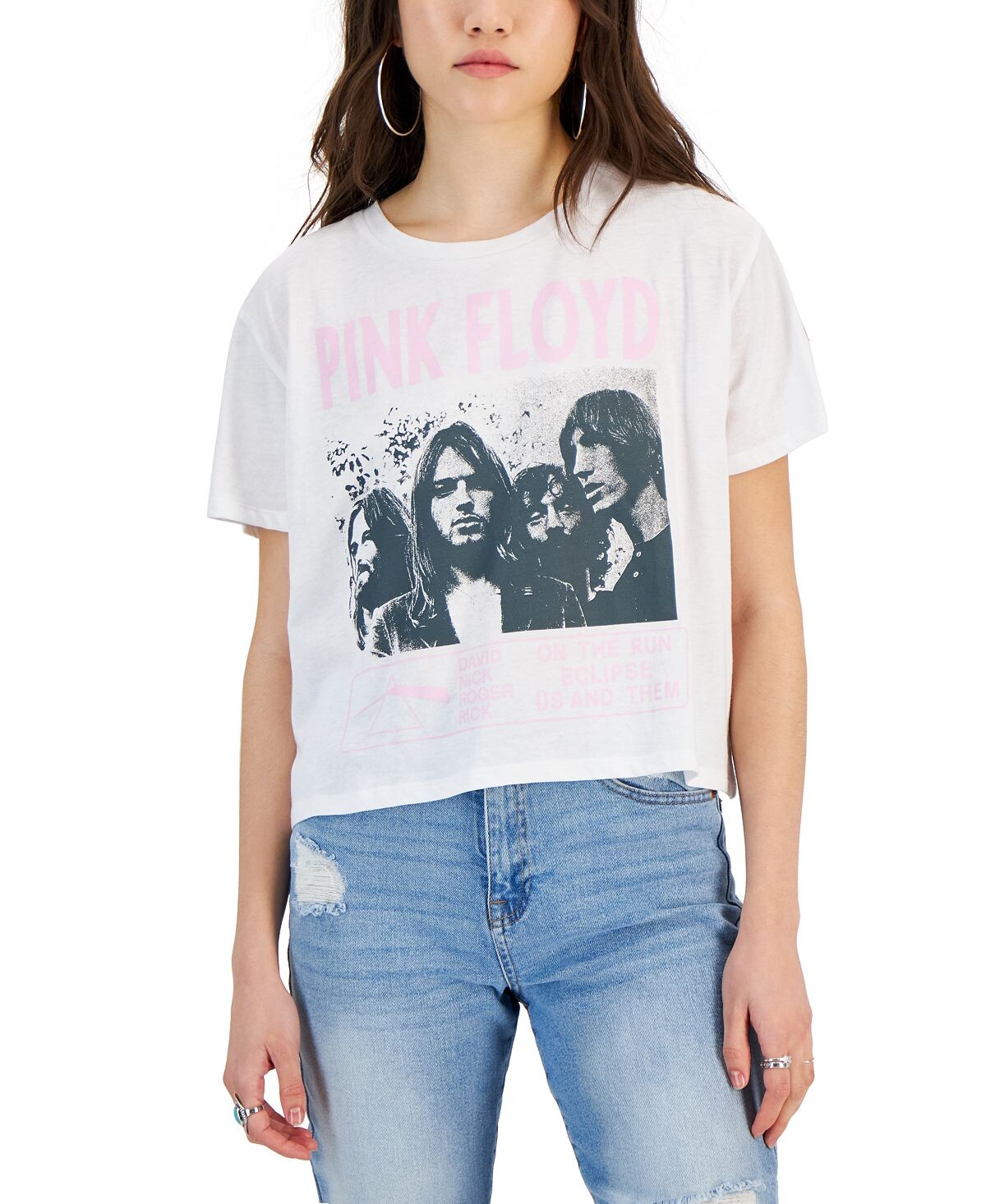 

Детская футболка с рисунком Pink Floyd Grayson Threads Black, белый