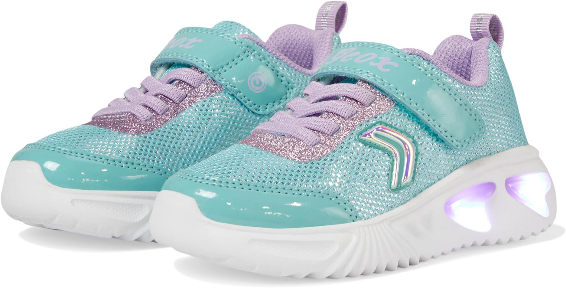 

Кроссовки Geox Kids Assister 8, цвет Aqua/Lilac