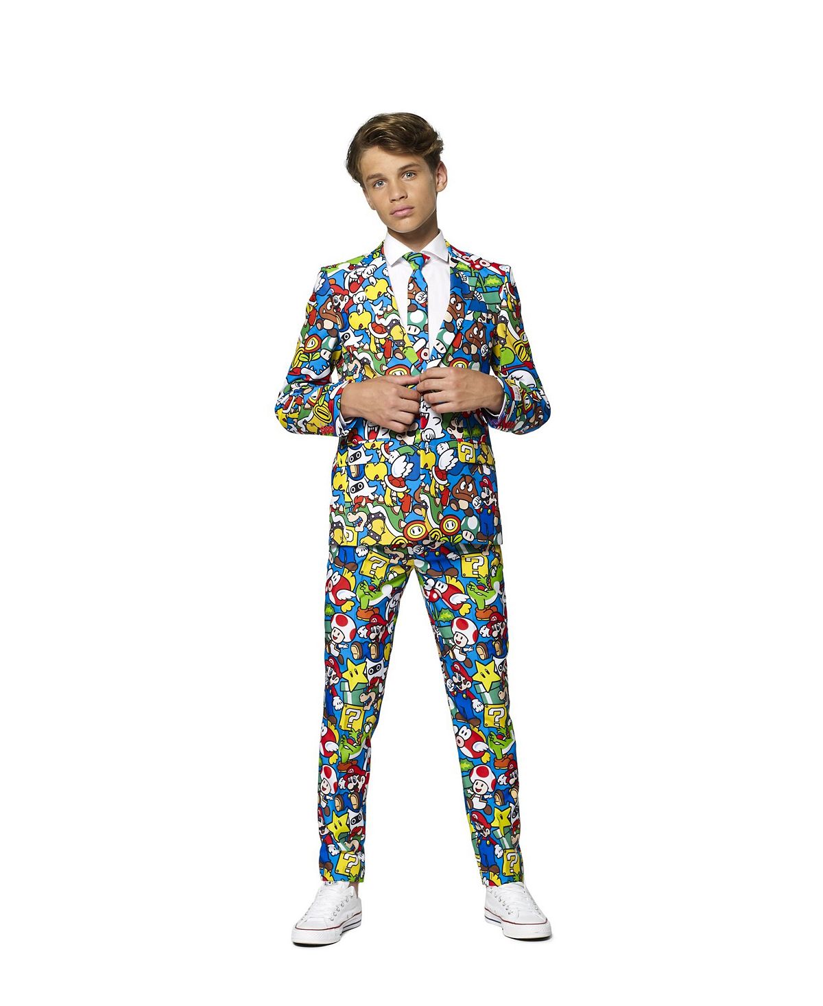 цена Лицензионный костюм Super Mario для больших мальчиков OppoSuits