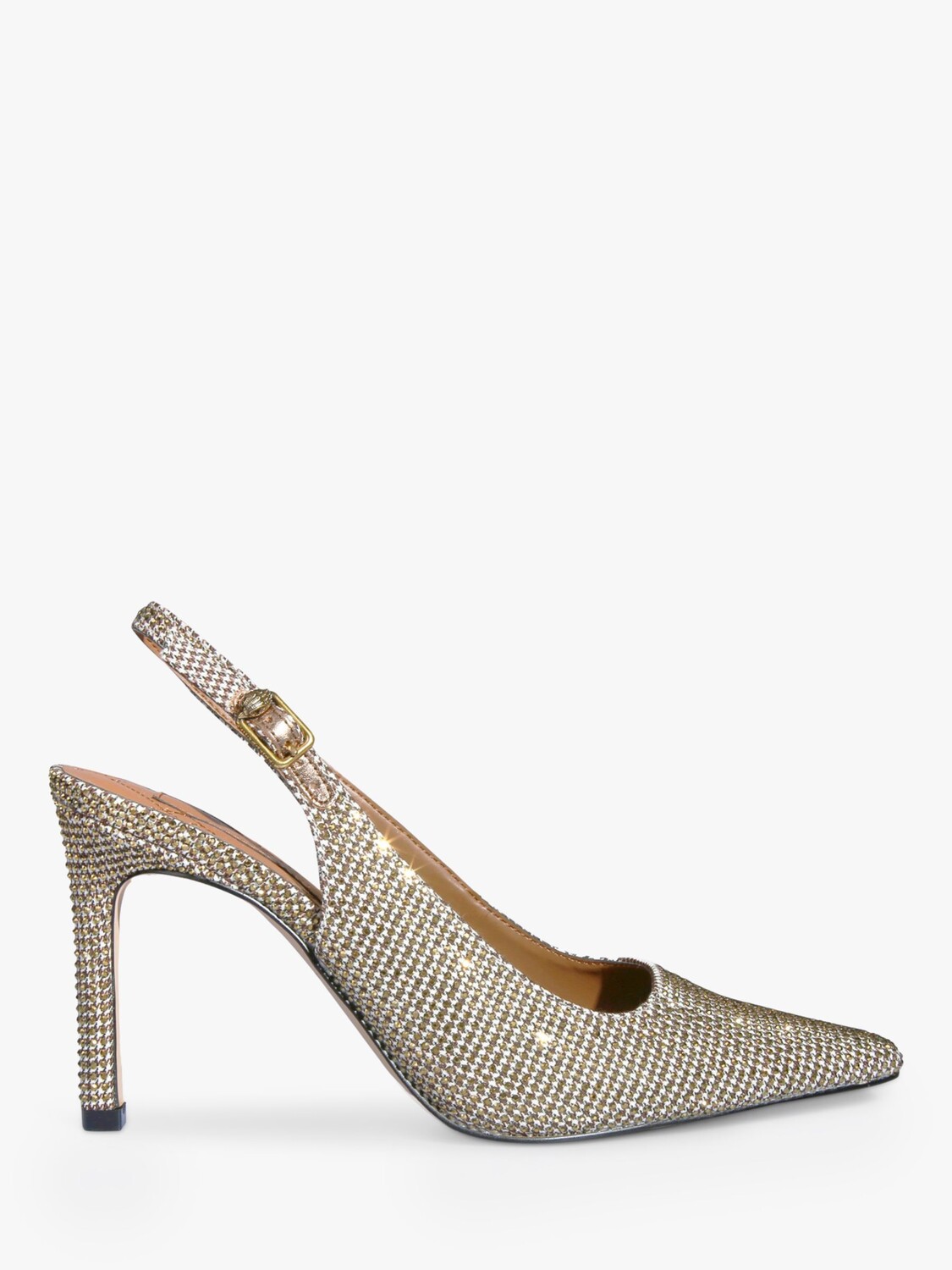 

Туфли-лодочки Regent с пяткой на пятке Kurt Geiger London, натуральный бежевый