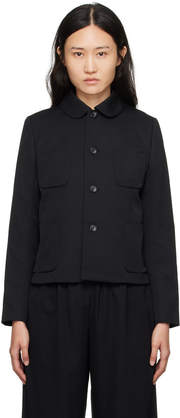 

Черная куртка с четырьмя карманами Comme des Garçons, Черный