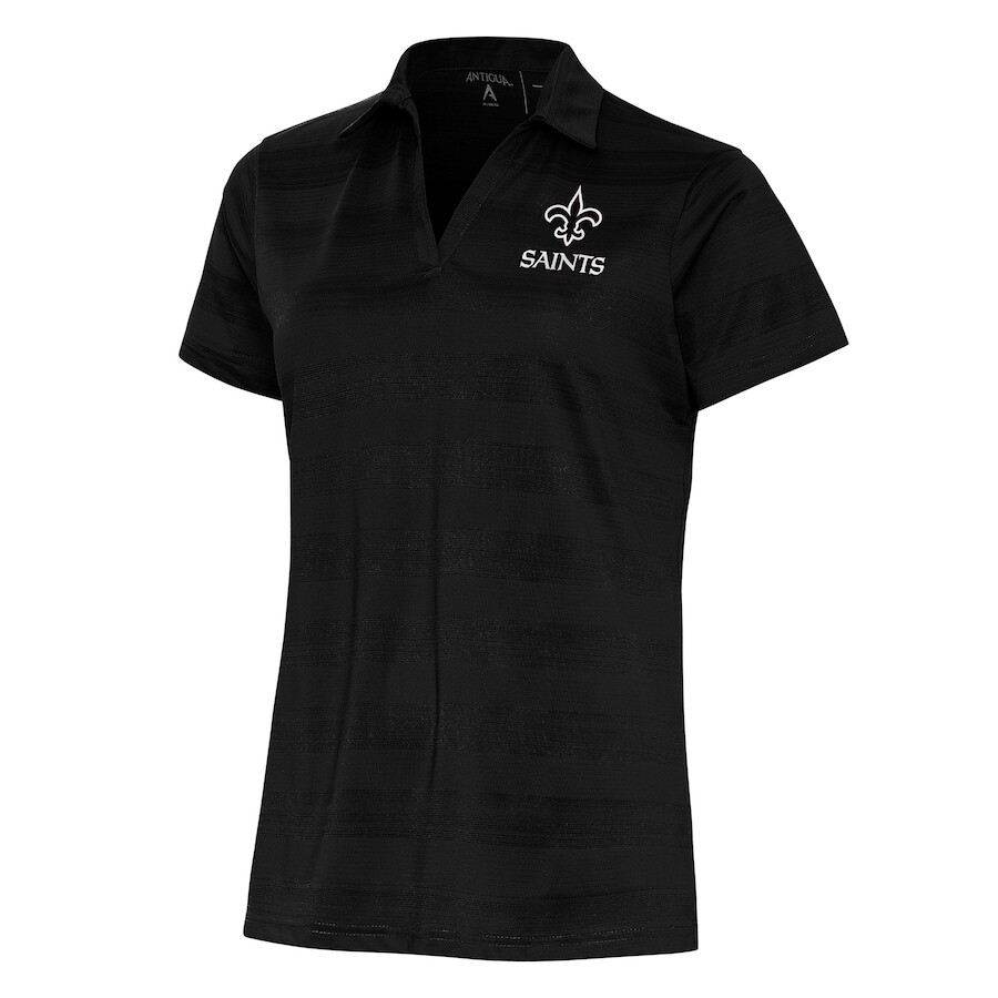 

Поло с коротким рукавом Antigua New Orleans Saints, черный