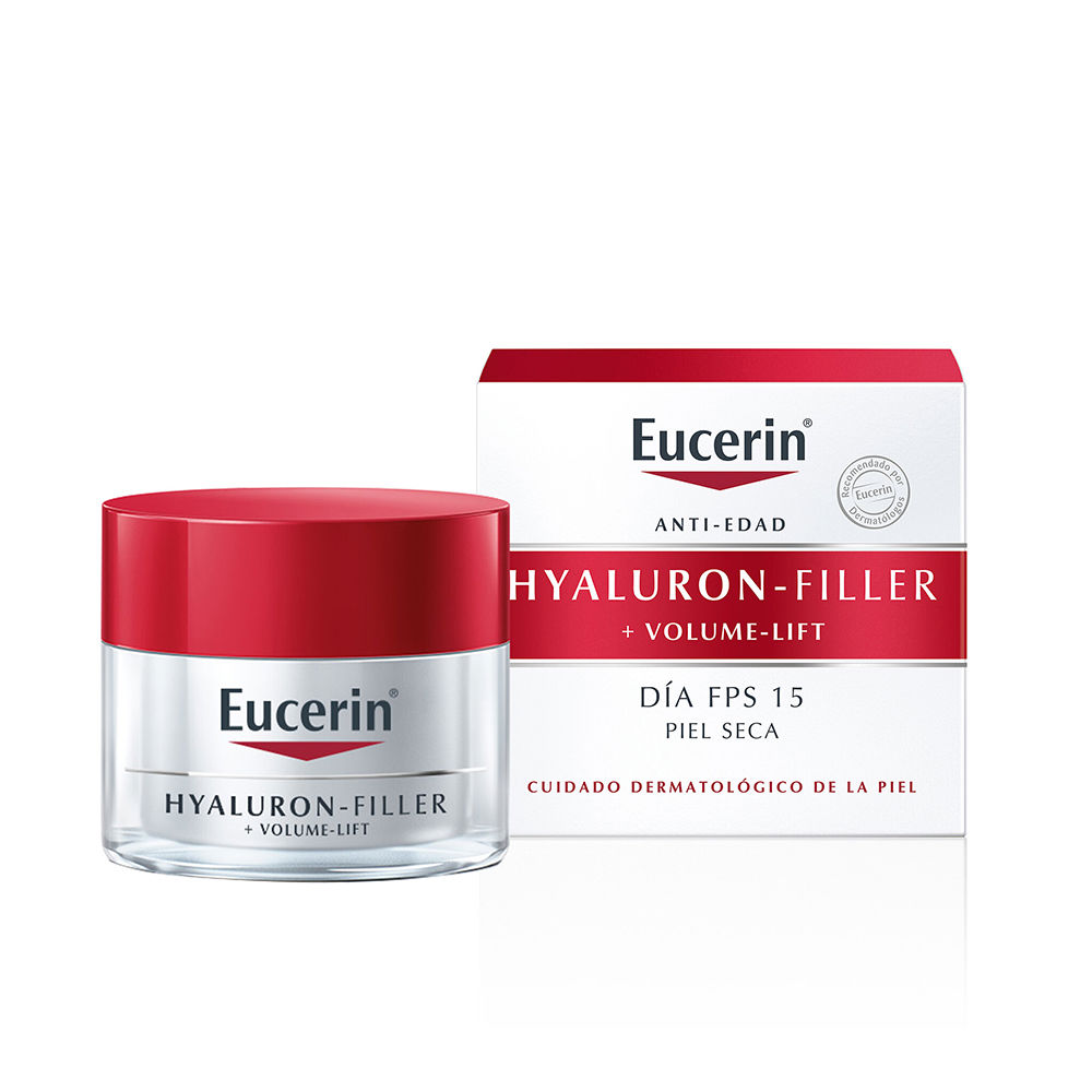 Крем против морщин Hyaluron filler + volume-lift día piel seca Eucerin, 50 мл крем для лица ozonlife дневной крем лифтинг для лица и кожи вокруг глаз с озонидами и spf 15