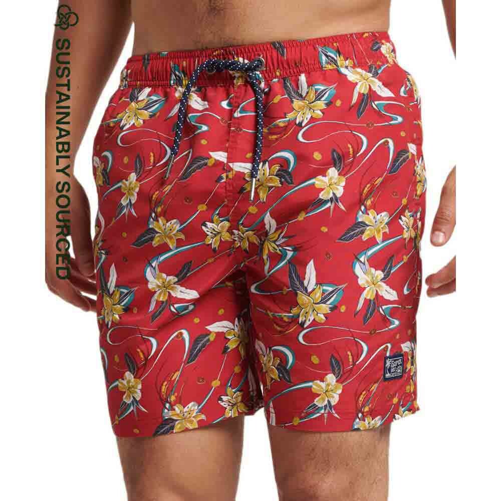 

Шорты для плавания Superdry Vintage Hawaiian, красный