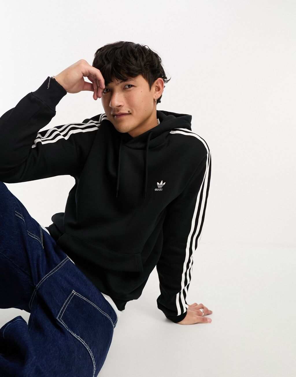 

Черная худи adidas Originals Adicolor, Черный