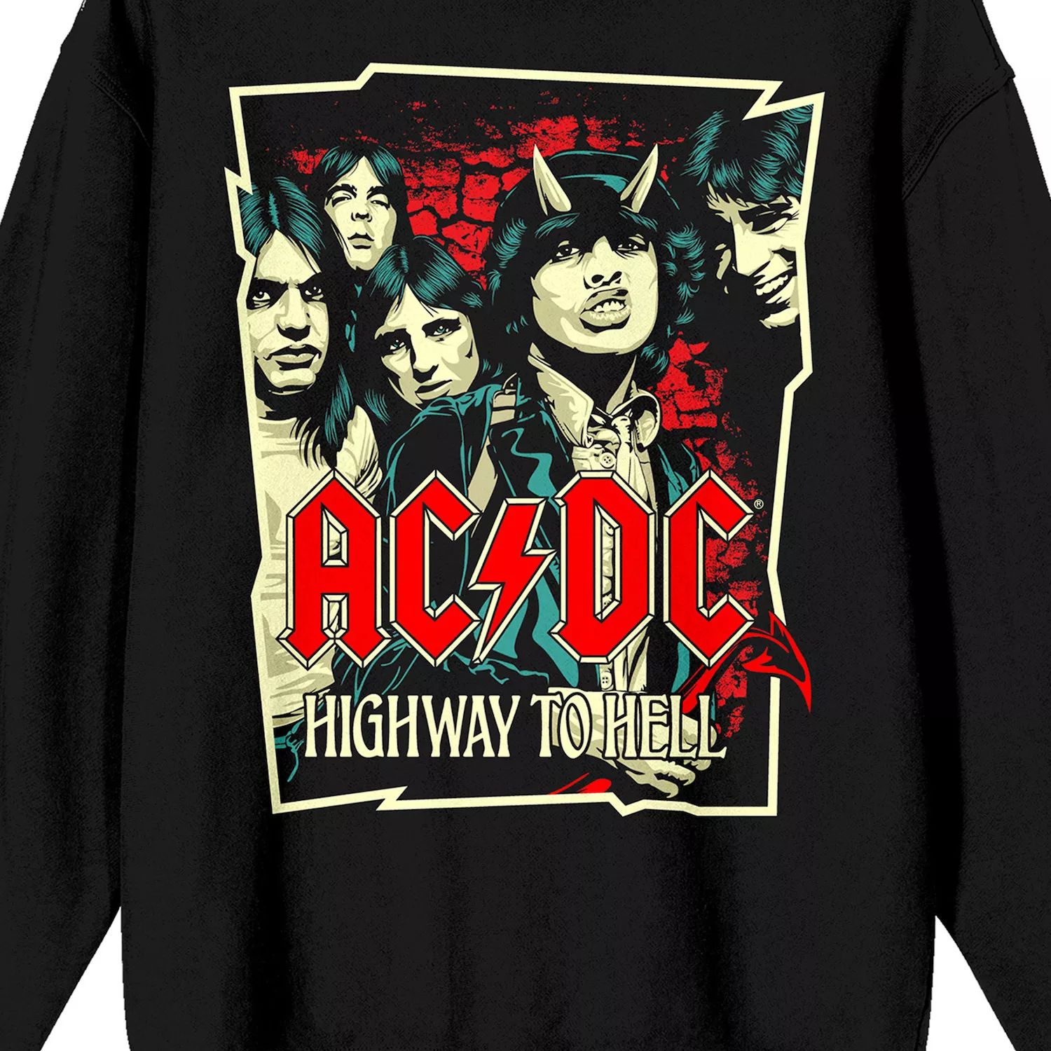 Мужская футболка AC/DC Highway To Hell с рисунком Licensed Character
