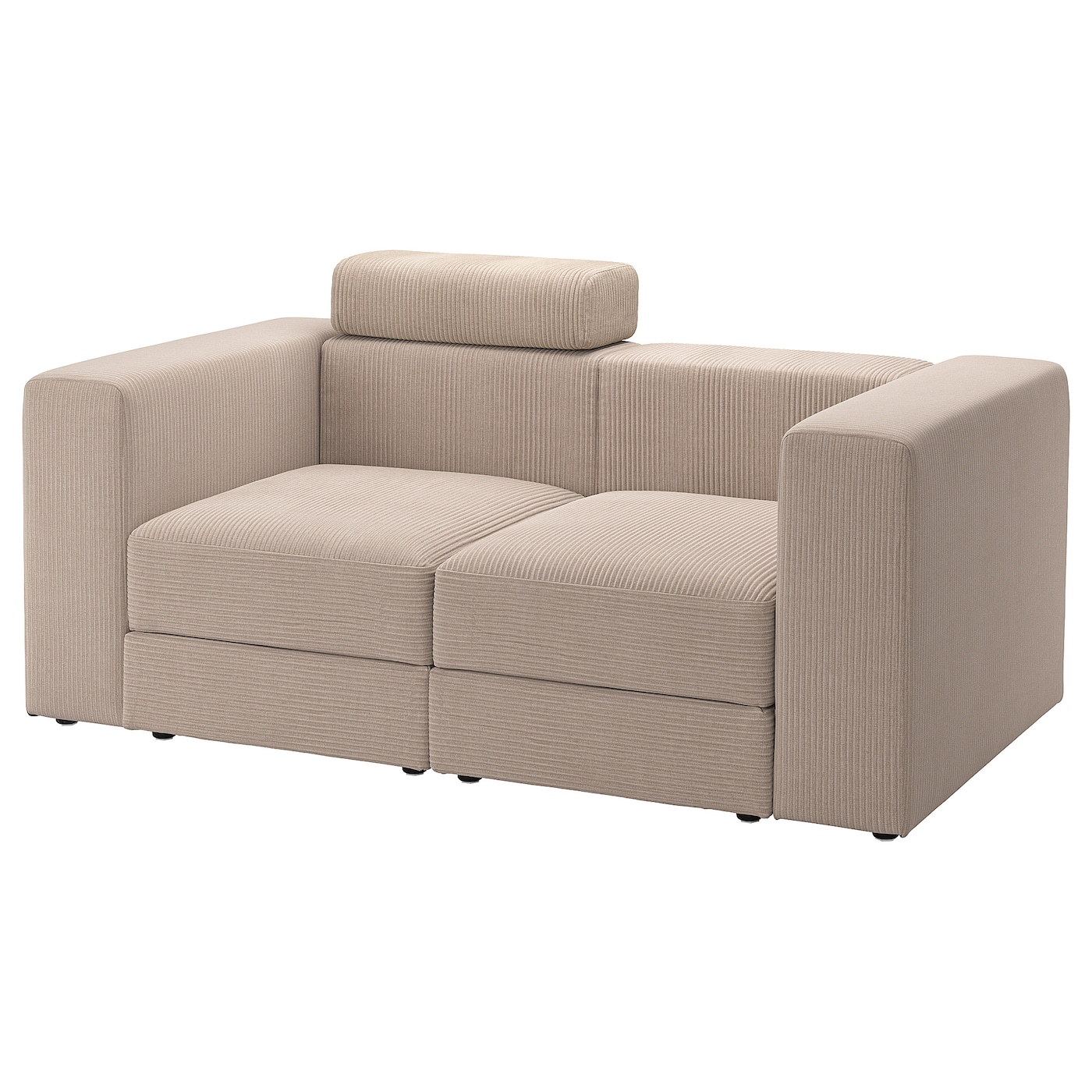ДЖЭТТЕБО 2 модульный диван, с подголовником/Самсала серый бежевый JÄTTEBO IKEA диван альфа модульный к 2 люкса шоколад