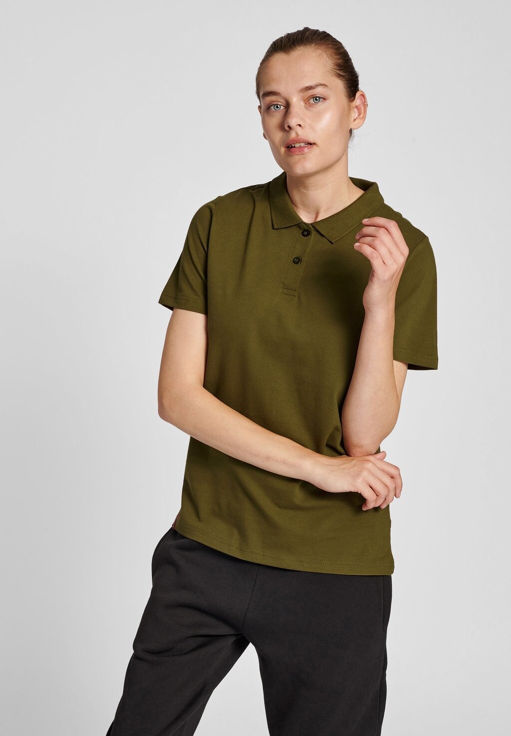

Рубашка поло Hummel, оливковый