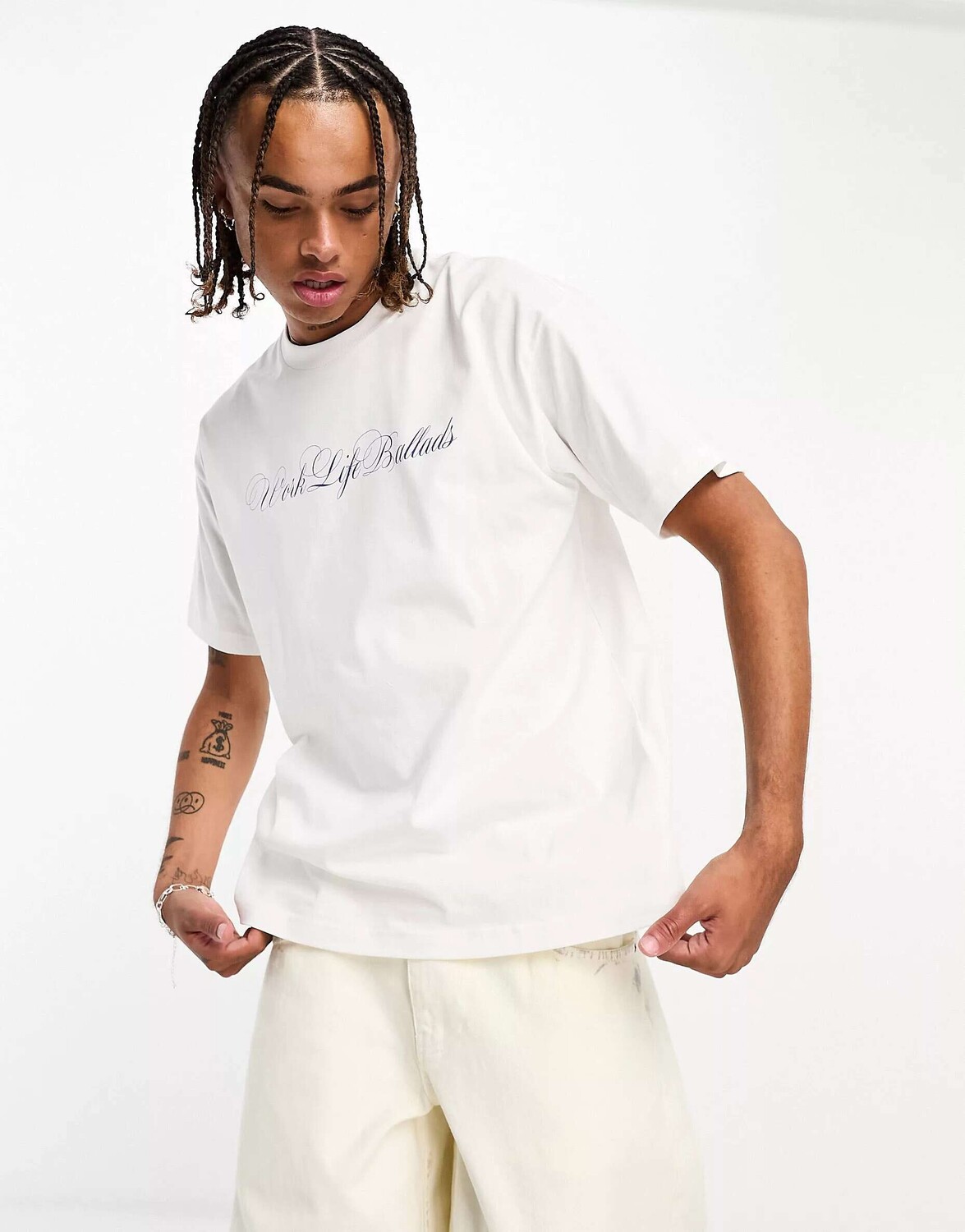 

Белая футболка Carhartt WIP Work Life Ballads, Белый
