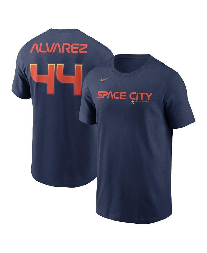 

Мужская темно-синяя футболка с именем и номером Yordan Alvarez Houston Astros City Connect Nike, синий