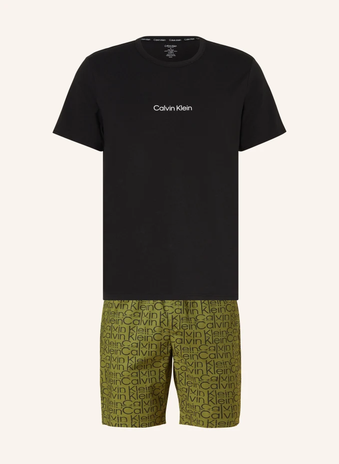 

Короткая пижама современная структура Calvin Klein, черный