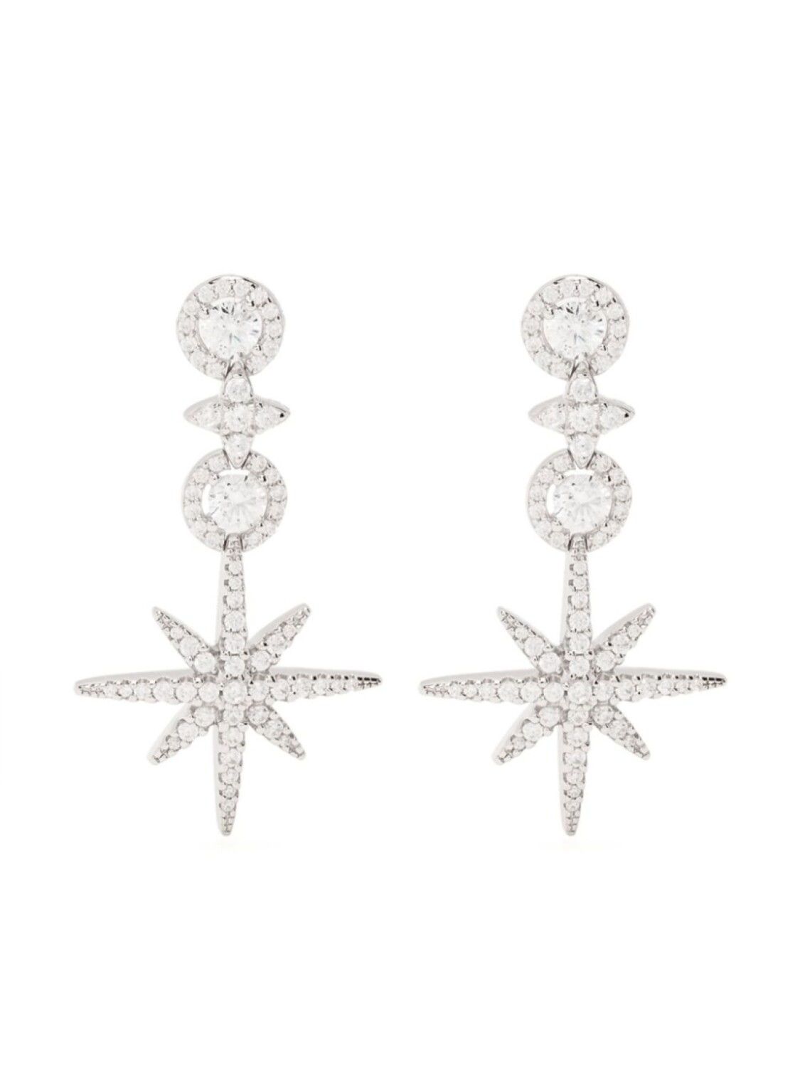 

Серьги-подвески Mtorites and Circles APM Monaco, серебряный