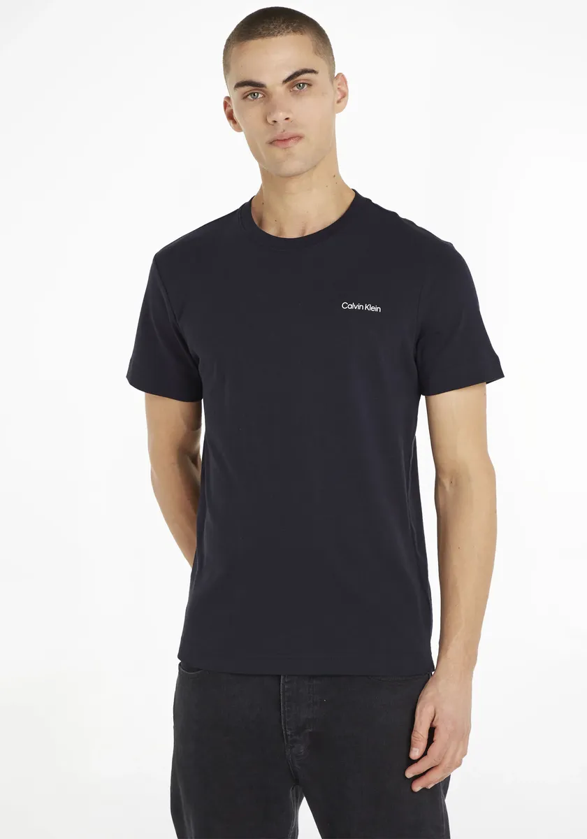 

Футболка Calvin Klein "MICRO LOGO INTERLOCK T-SHIRT" с логотипом Calvin Klein на груди, цвет морской волны