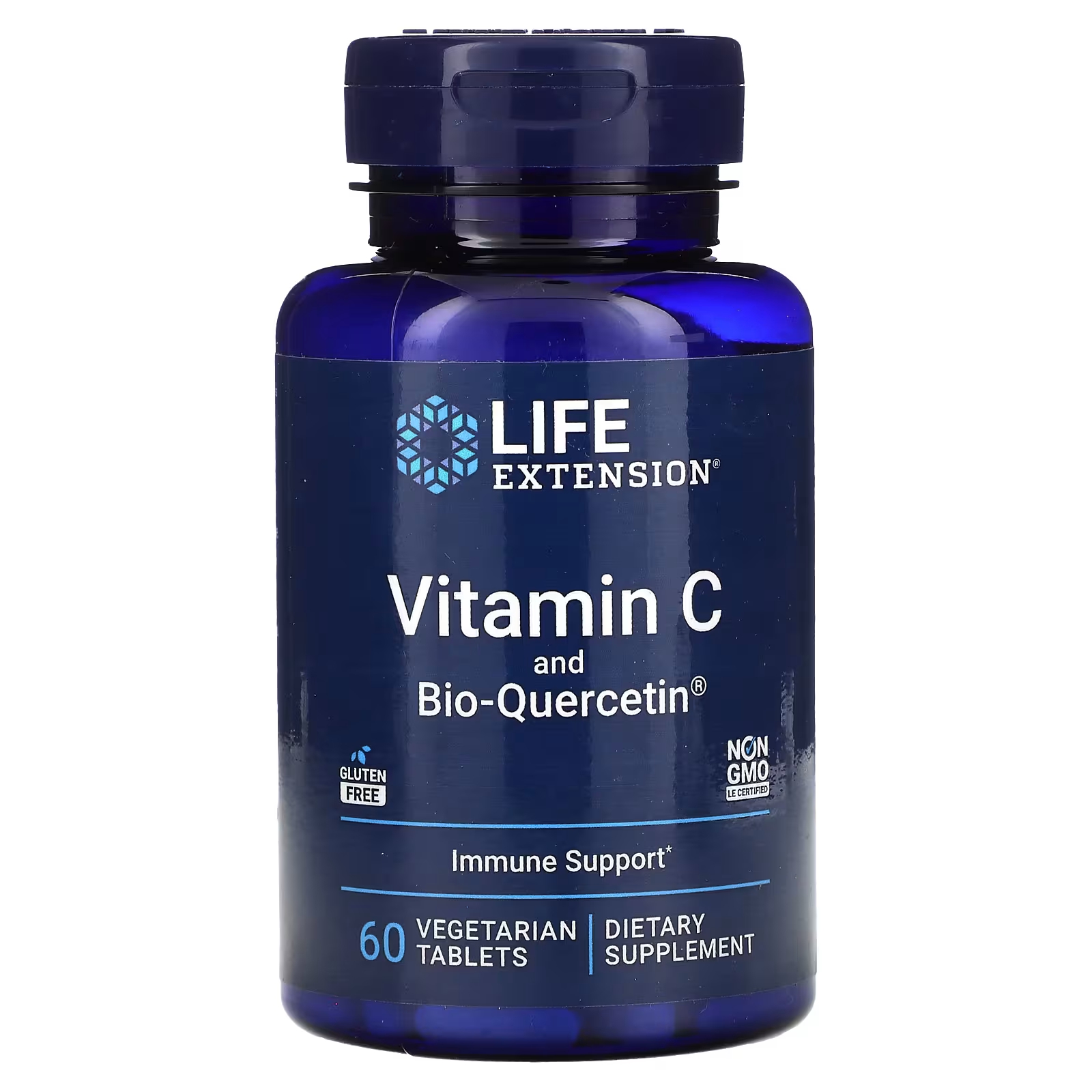 Витамин С Life Extension био-кверцетин, 60 вегетарианских таблеток
