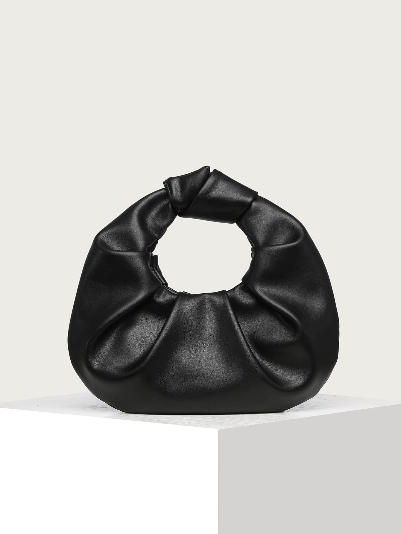 цена Водонепроницаемая Легкая деловая повседневная минималистичная сумка с рюшами для девочек-подростков, черный