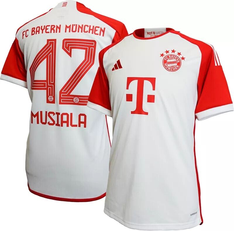 

Adidas Bayern Мюнхен Jamal Musiala # 42 Домашняя реплика Джерси
