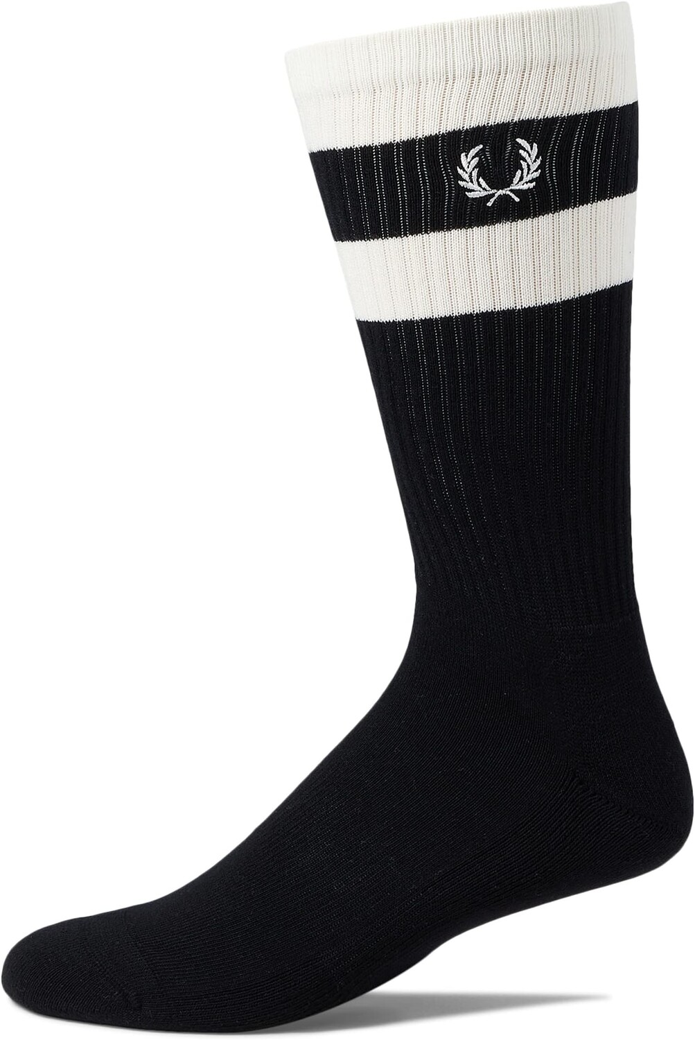 

Яркие носки с двумя кончиками Fred Perry, цвет Black/Snow White