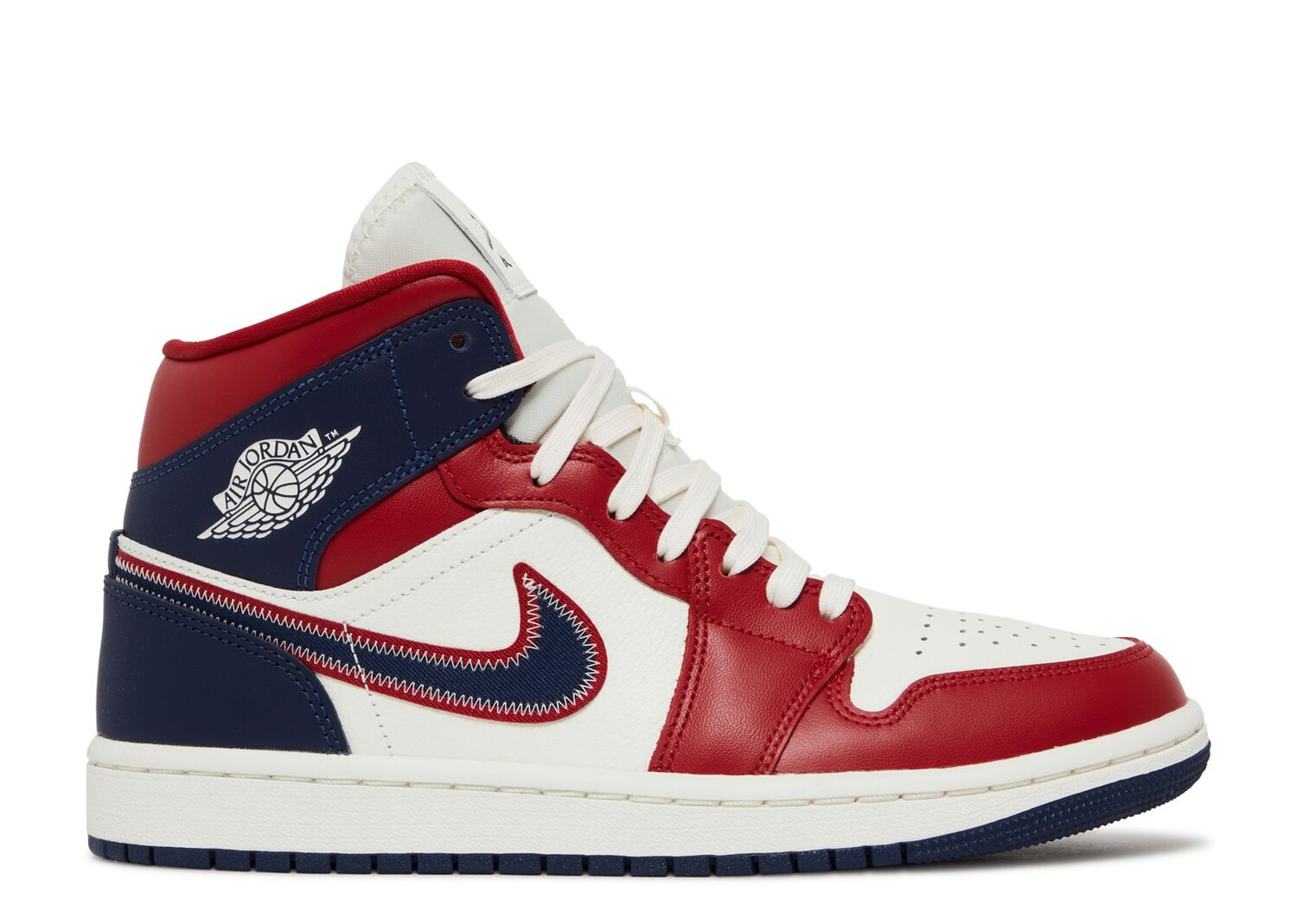 

Кроссовки Air Jordan Wmns Air Jordan 1 Mid Se 'Usa' 2022, красный