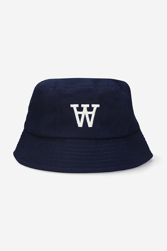 Хлопковая шапка Wood Wood, темно-синий шляпа с вельветовым козырьком низкая вельветовая кепка wood wood бежевый