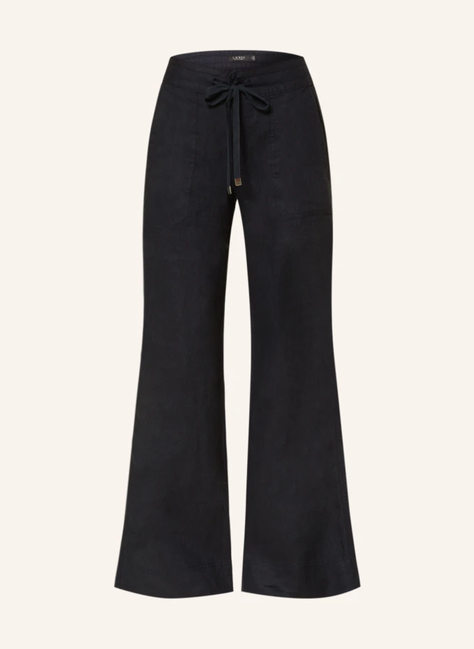 

Льняные брюки Lauren Ralph Lauren, синий