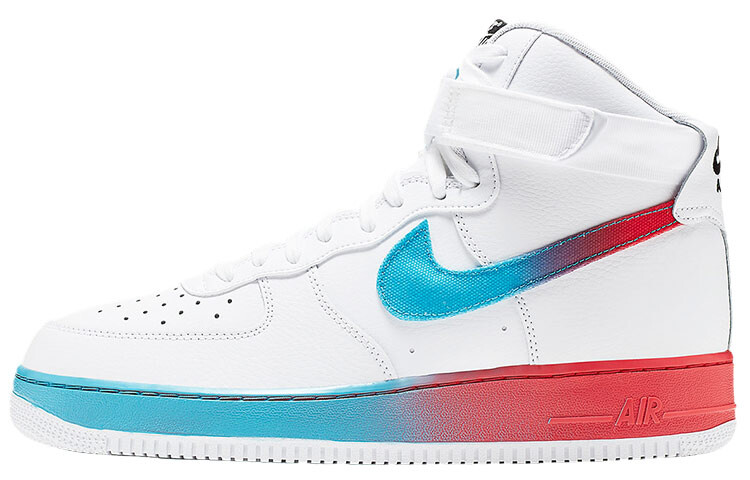 

Кроссовки Nike Air Force 1 High Gradient White Blue Fury Ember Glow