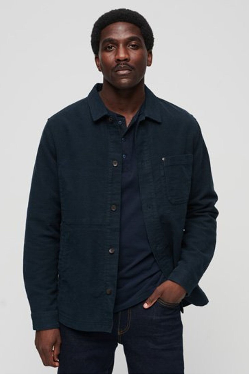 

Рубашка из молескина The Merchant Store Superdry, синий
