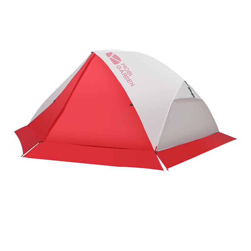 

Mobi Garden Outdoor палатка складная портативная ткань с силиконовым покрытием сверхлегкая одинарная и двойная непромокаемая версия RY с двойной снежной юбкой - оранжево-красный