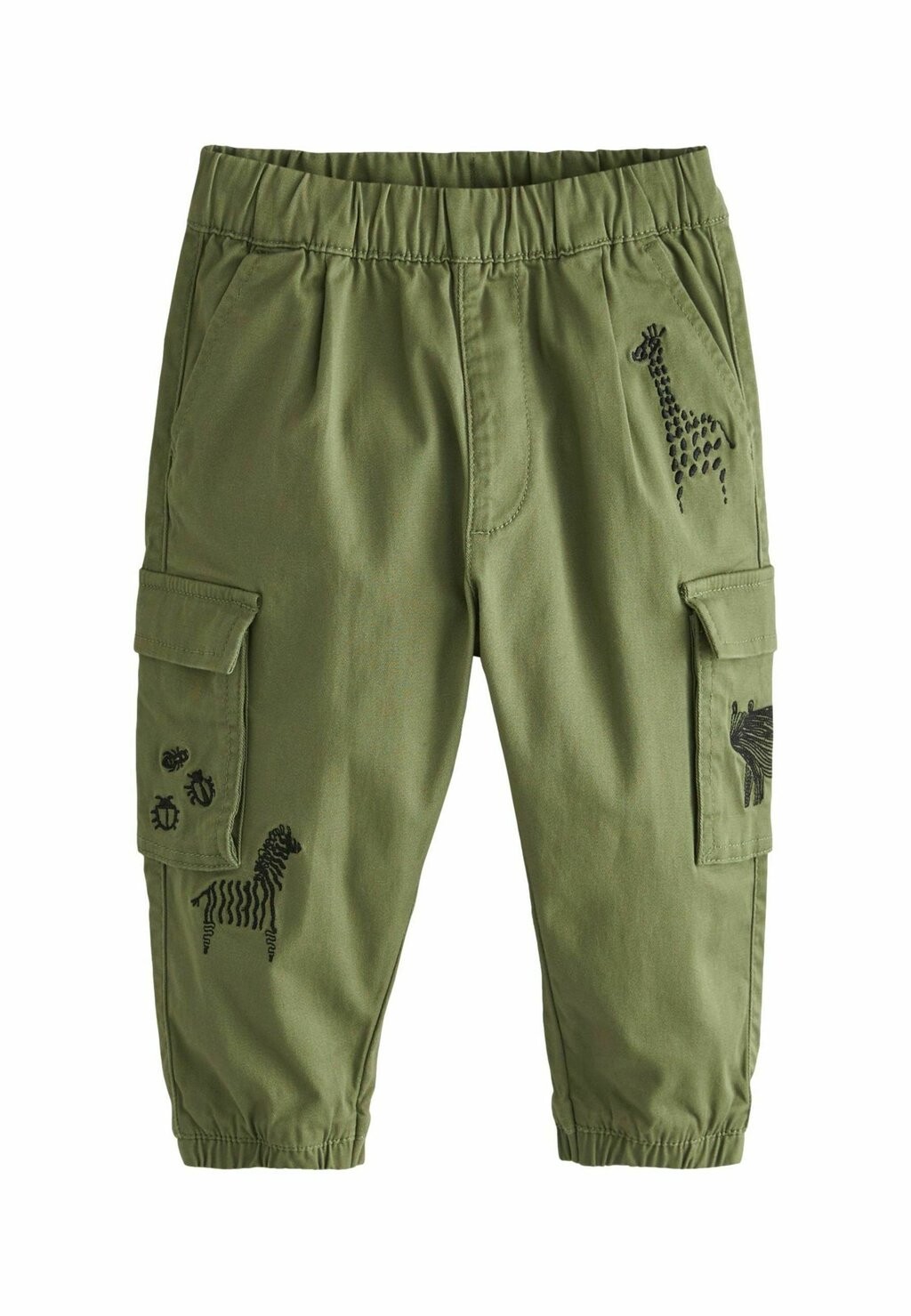 брюки карго wide leg next цвет khaki green Брюки-карго STANDARD Next, цвет khaki green animals