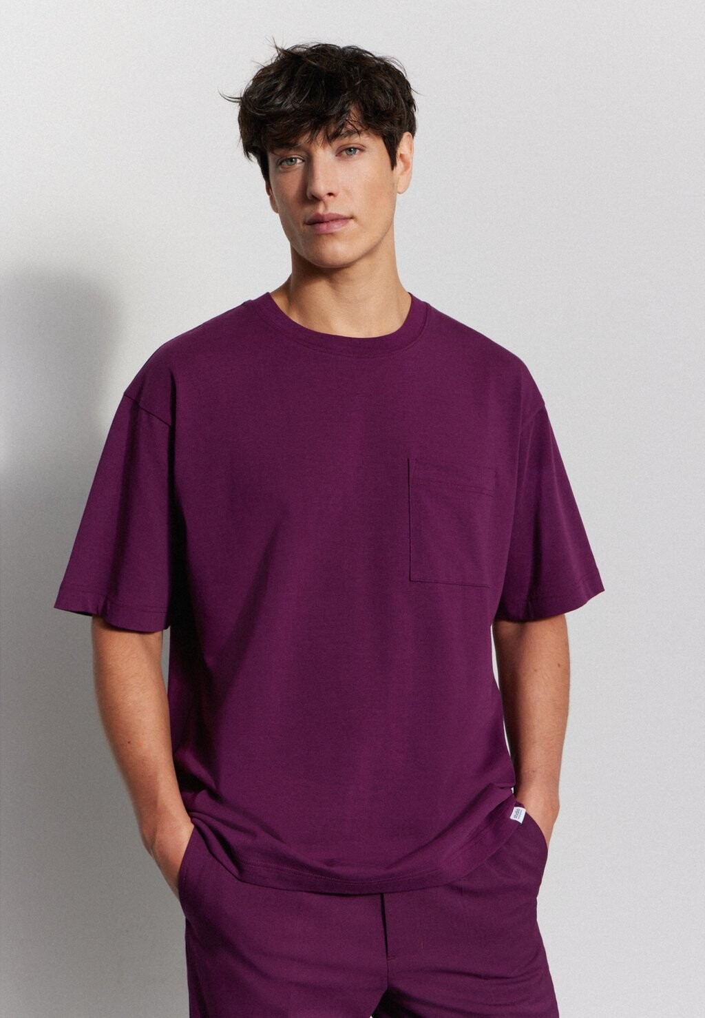 

Футболка базовая OVERSIZE Studio Seidensticker, цвет dunkellila
