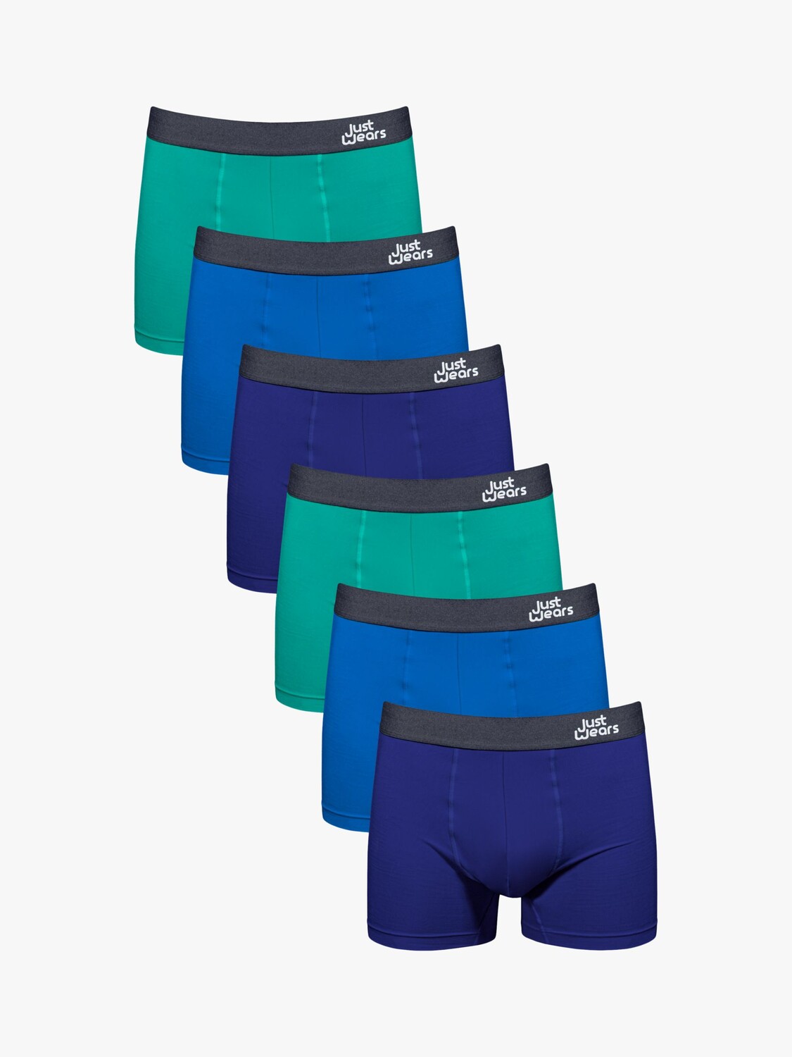 

Профессиональные боксеры JustWears, синий/темно-синий/зеленый