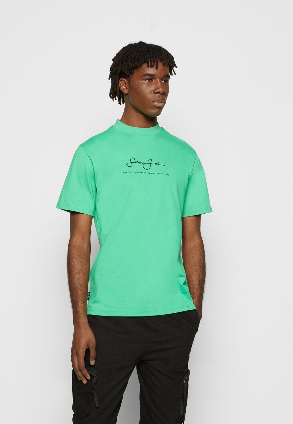 

Футболка с набивным рисунком Classic Logo Essential Tee Sean John, зеленая