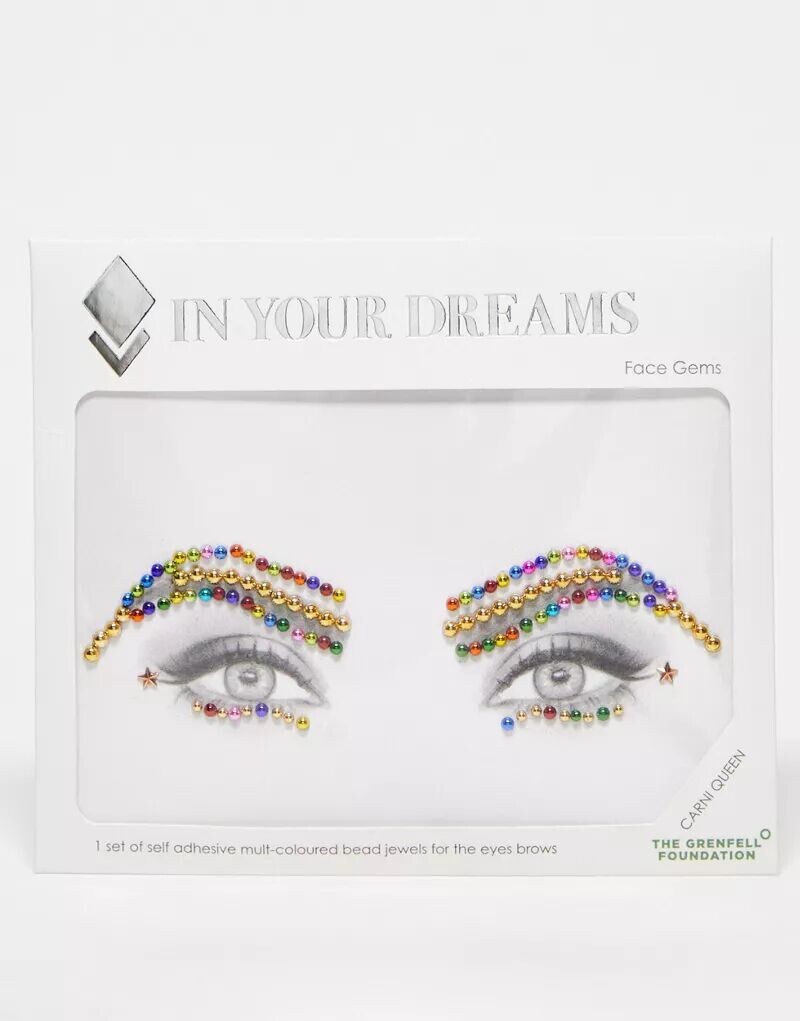 

In Your Dreams - Разноцветные украшения для бровей и лица