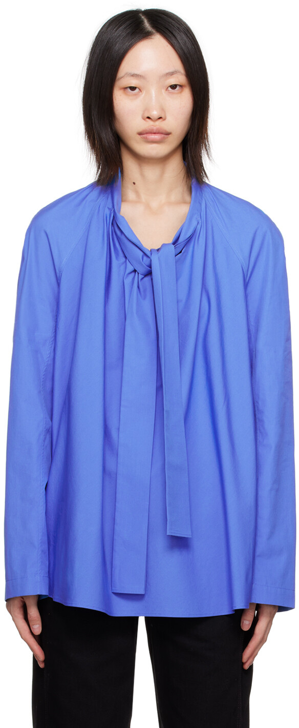 

Синяя блузка Ascot LEMAIRE