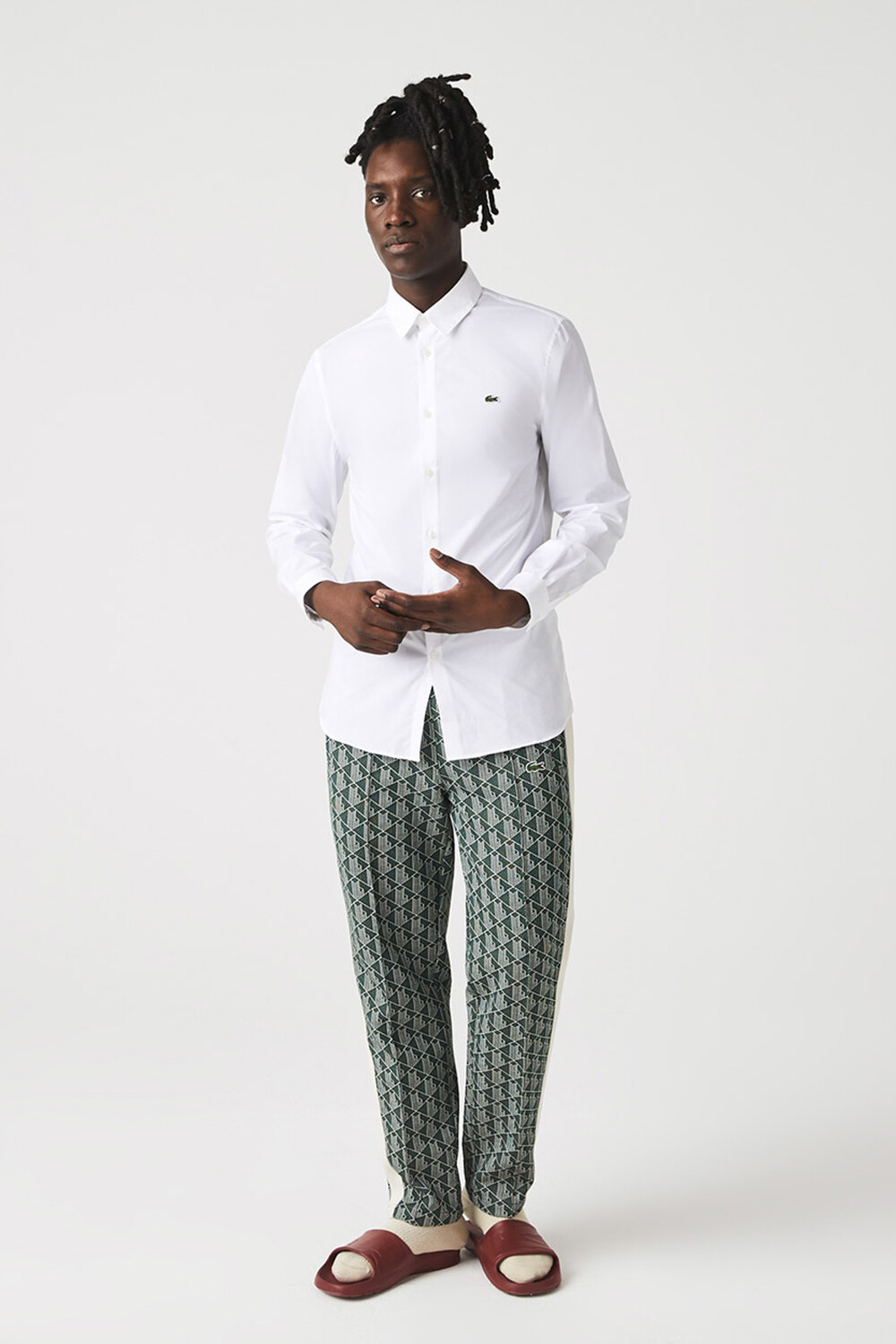 

Рубашка – белая – стандартного кроя Lacoste, белый