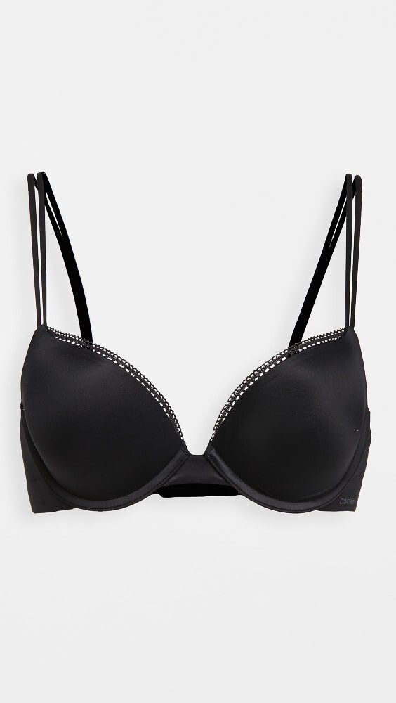 

Бюстгальтер Calvin Klein Underwear Liquid Touch Push Up Plunge, черный