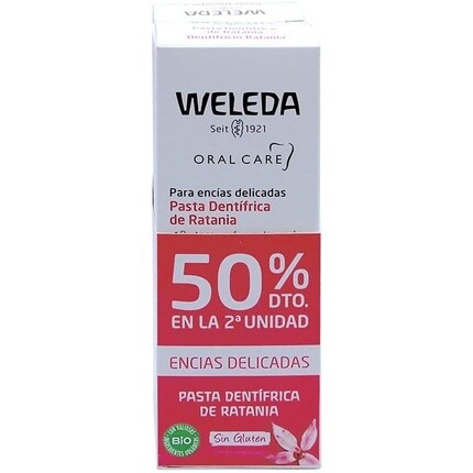 

Зубная паста Ratania CARE для полости рта, 75 мл, 2 шт. в упаковке Weleda