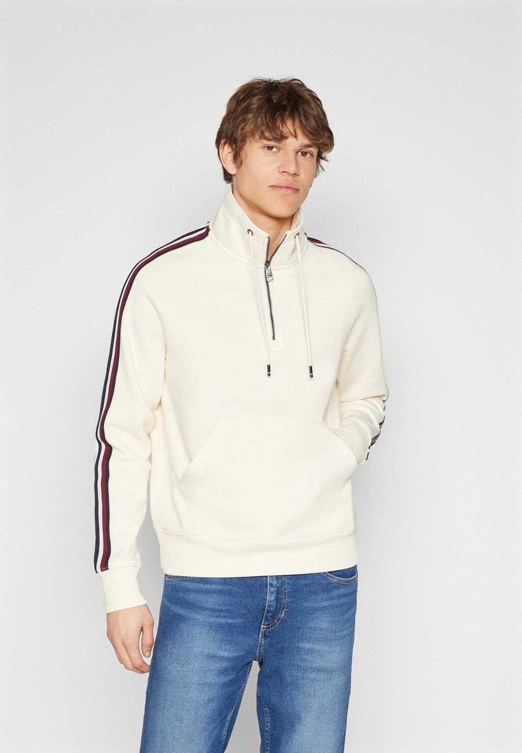

Толстовка Global Stripe Молния 1/4 Tommy Hilfiger, цвет calico